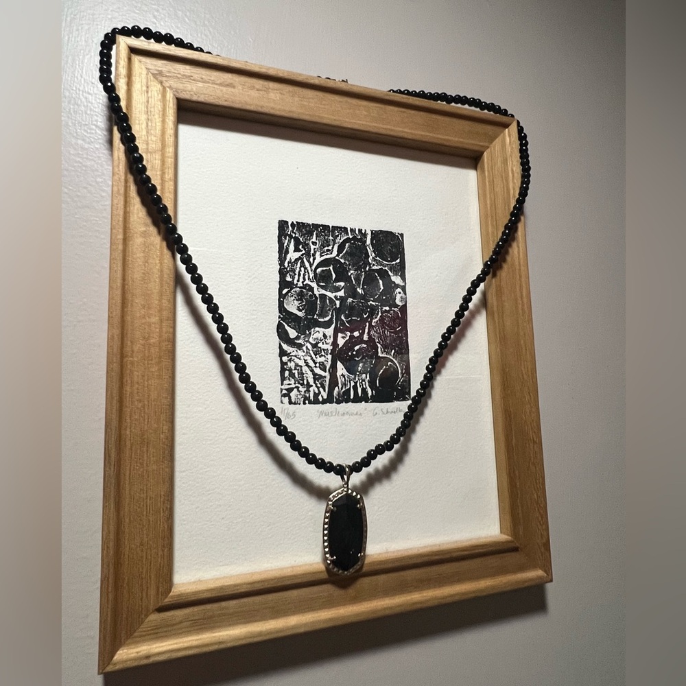 Kendra Scott Black Beaded Marlowe Necklace